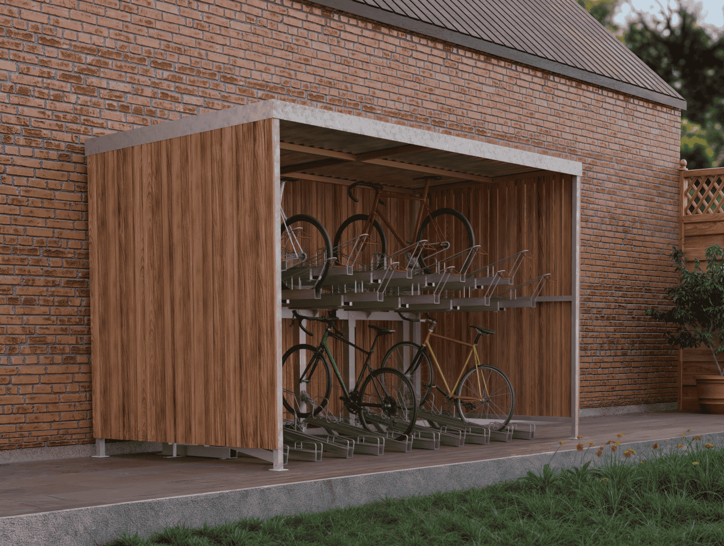 Eco Two Tier Bike Shelter Image