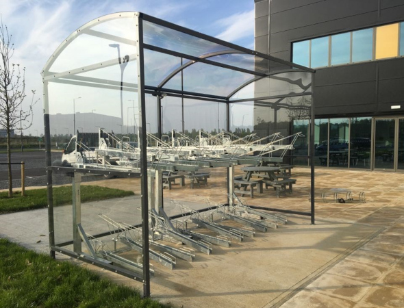 Image of a Bike Dock Solutions Two Tier Bike Shelter