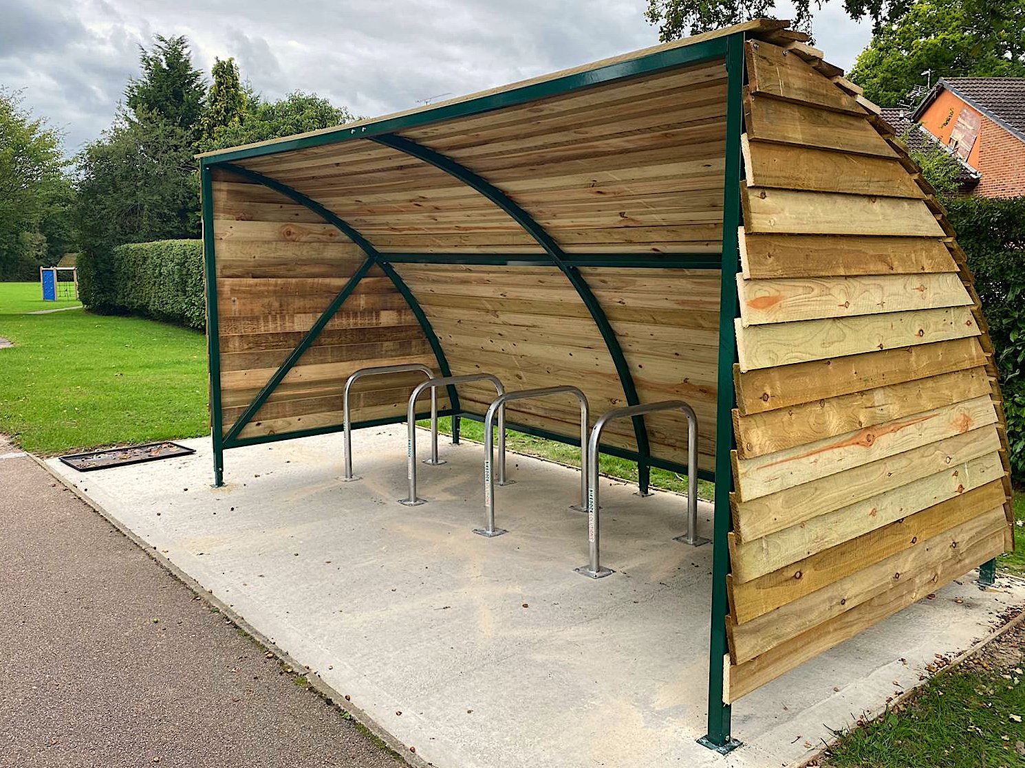 Image of a BDS Alpine Bike Shelter